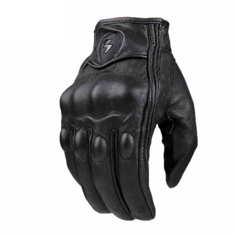 Touchscreen Leather Motorcycle Gloves
