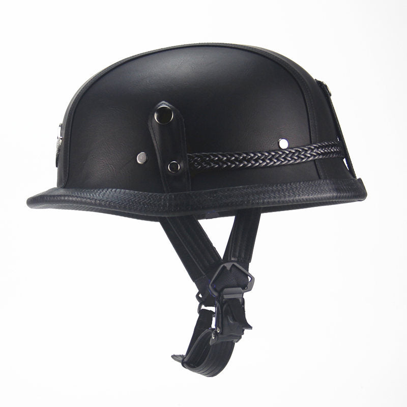 Handcrafted Leather Motorcycle Cap