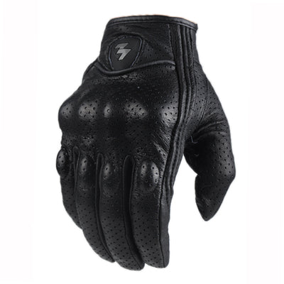 Touchscreen Leather Motorcycle Gloves