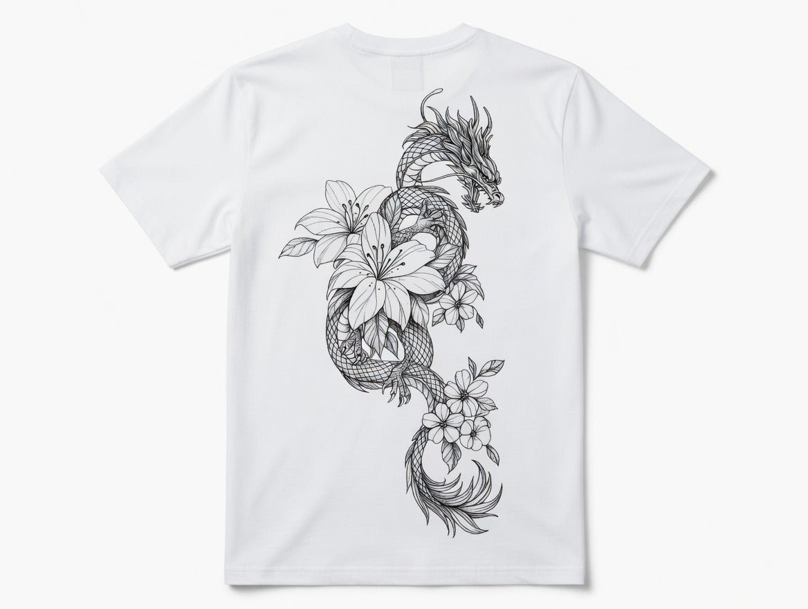 Dragon with raised Logo