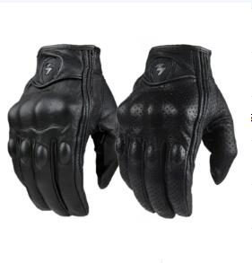 Touchscreen Leather Motorcycle Gloves