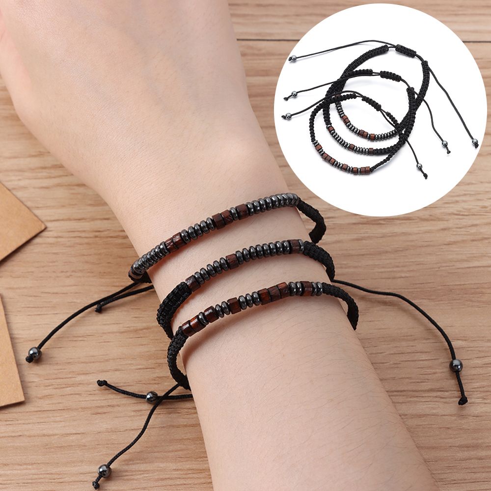 Leather Morse Code Bracelet