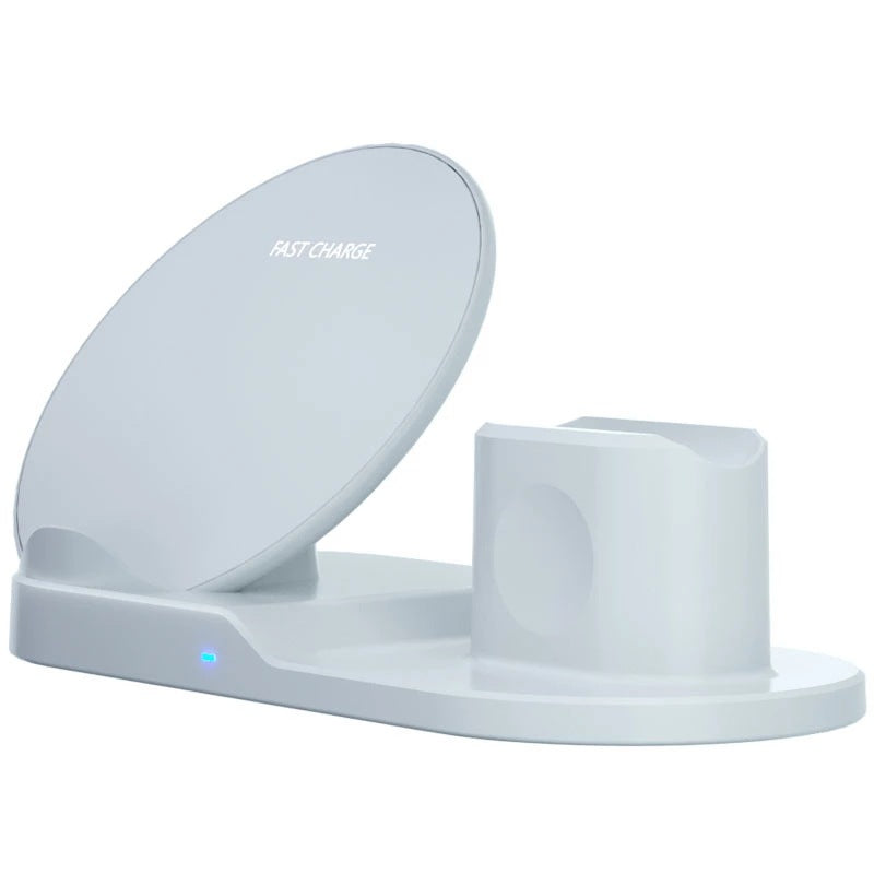 3-in-1 Fast Wireless Charger for Phones, Watches, Earbuds