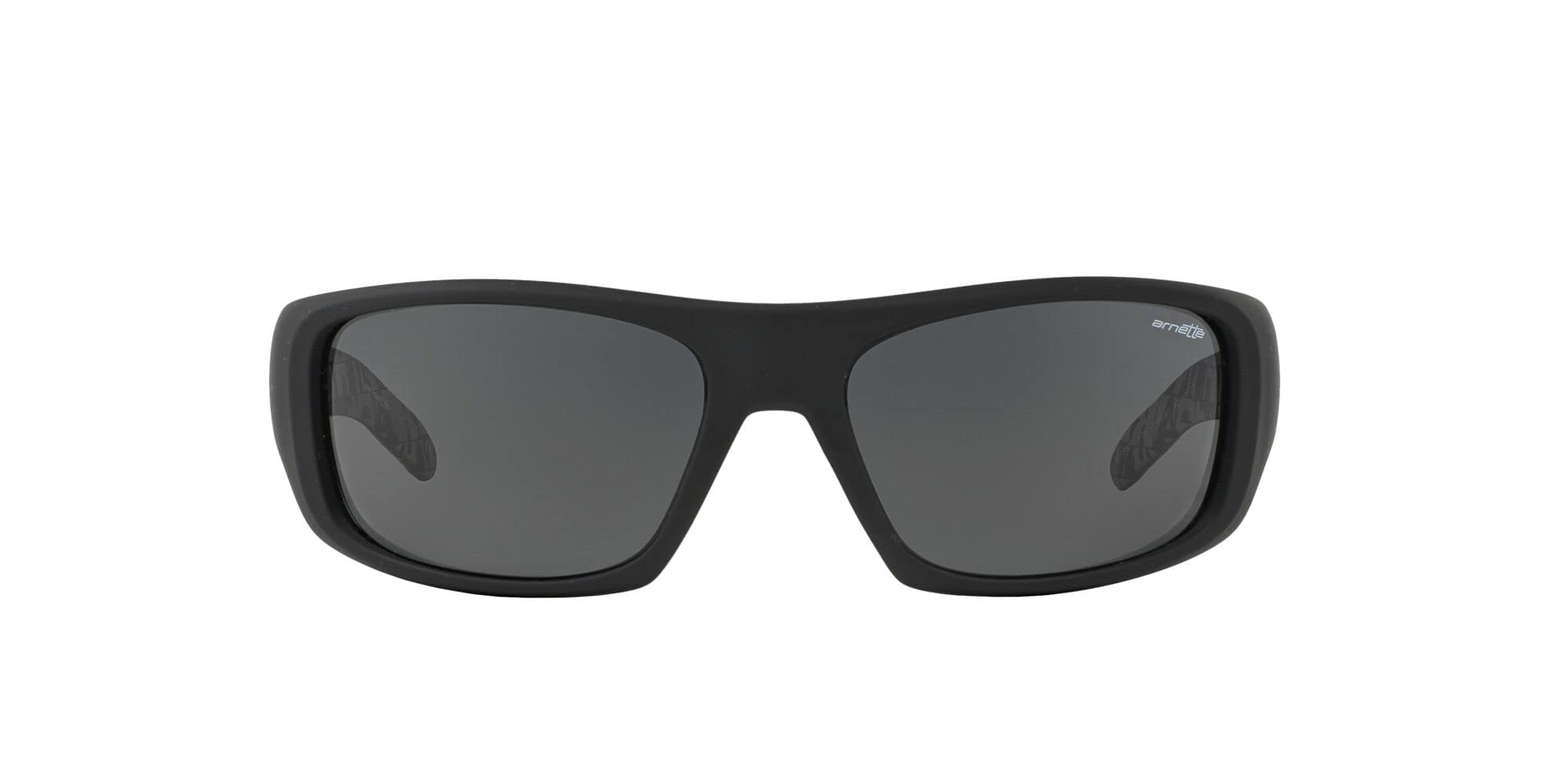 Arnette Mens AN4182 Hot Shot Wrap Sunglasses Fuzzy Black/Grey 62 mm